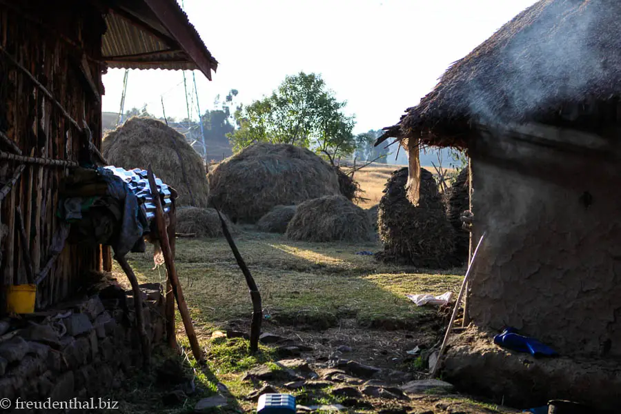 in einem Dorf in der Amhara-Region in Äthiopien