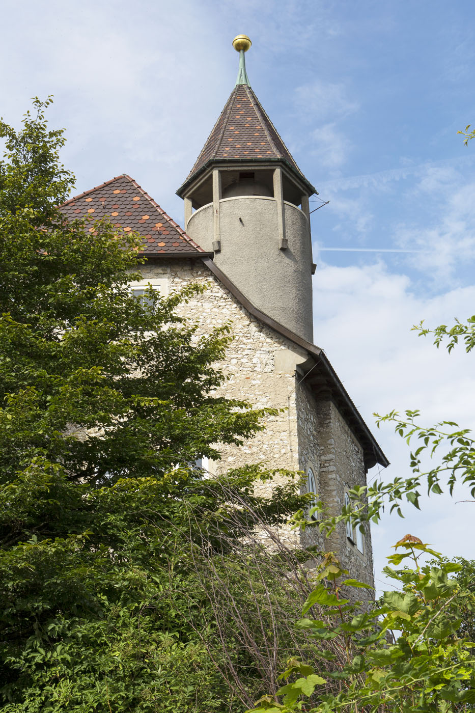 Rundturm der Burg Teck