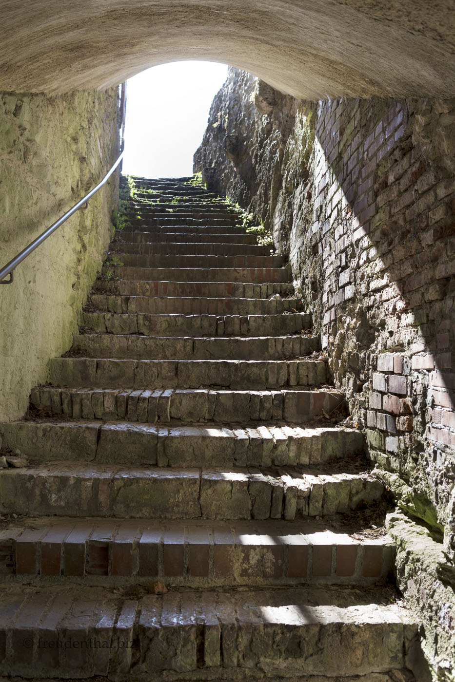 Treppe in der Burg Helfenstein