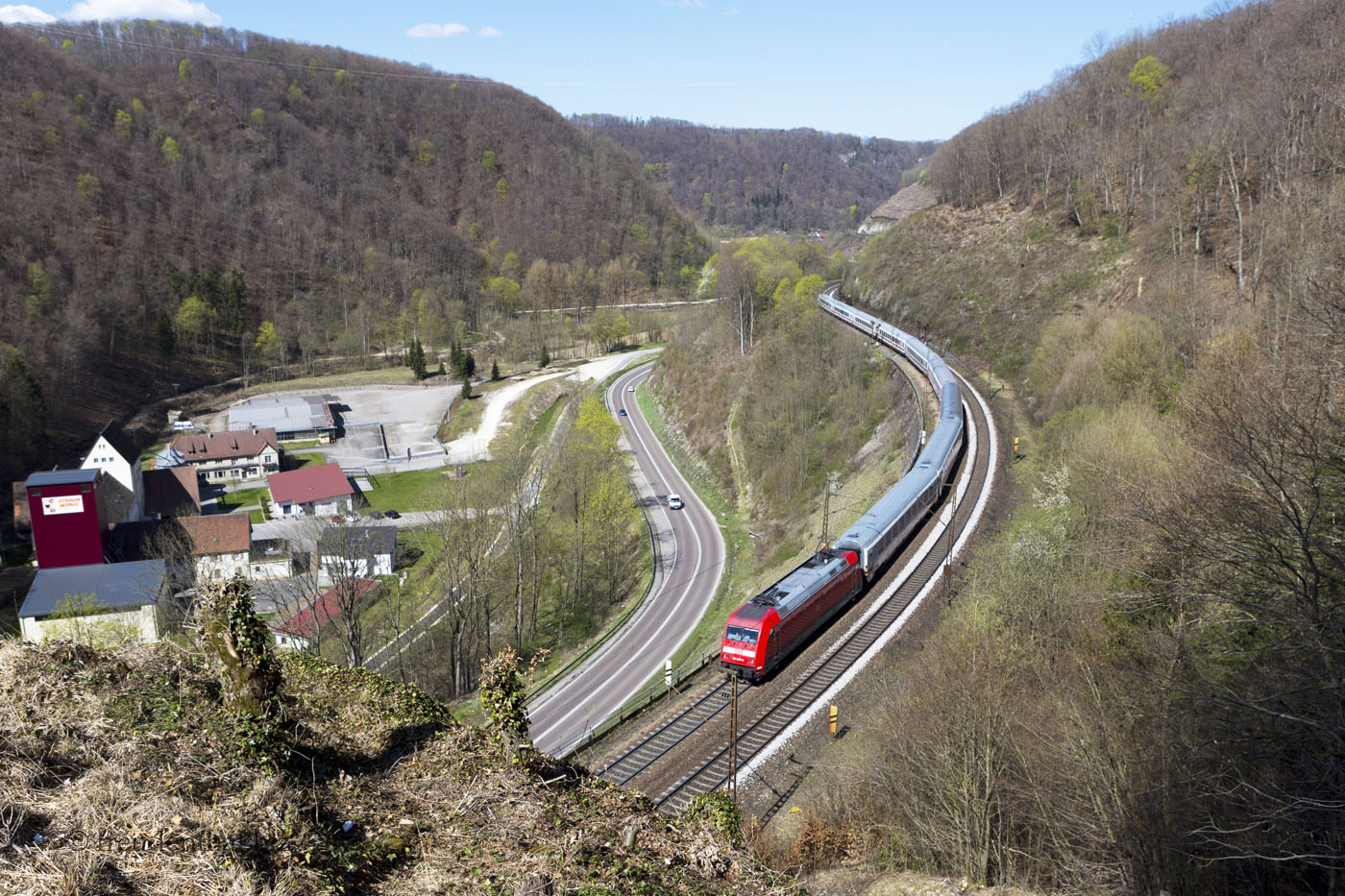 Regionalbahn auf der Geislinger Steige