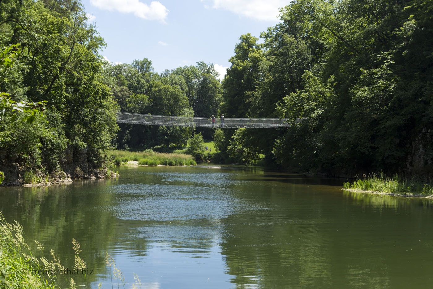 Hängebrücke im Inzigkofer Park