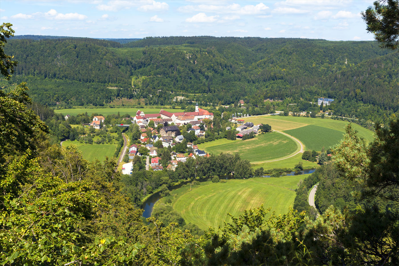 Blick auf das Kloster Beuron