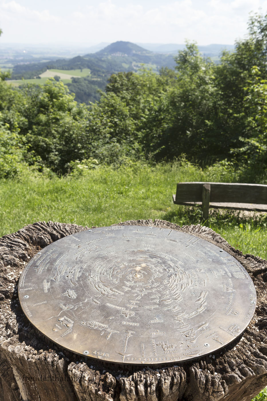 Orientierungsscheibe auf dem Hohenstaufen