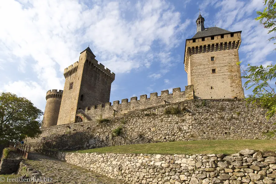 das Château de Foix in den Midi-Pyrénées