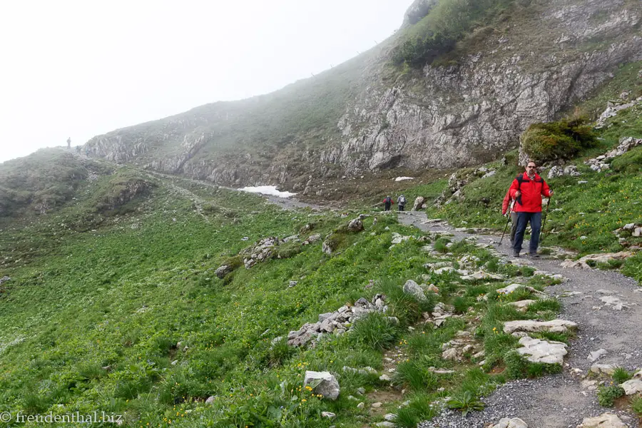 Wanderweg vom Hohen Kasten zum Kastensattel