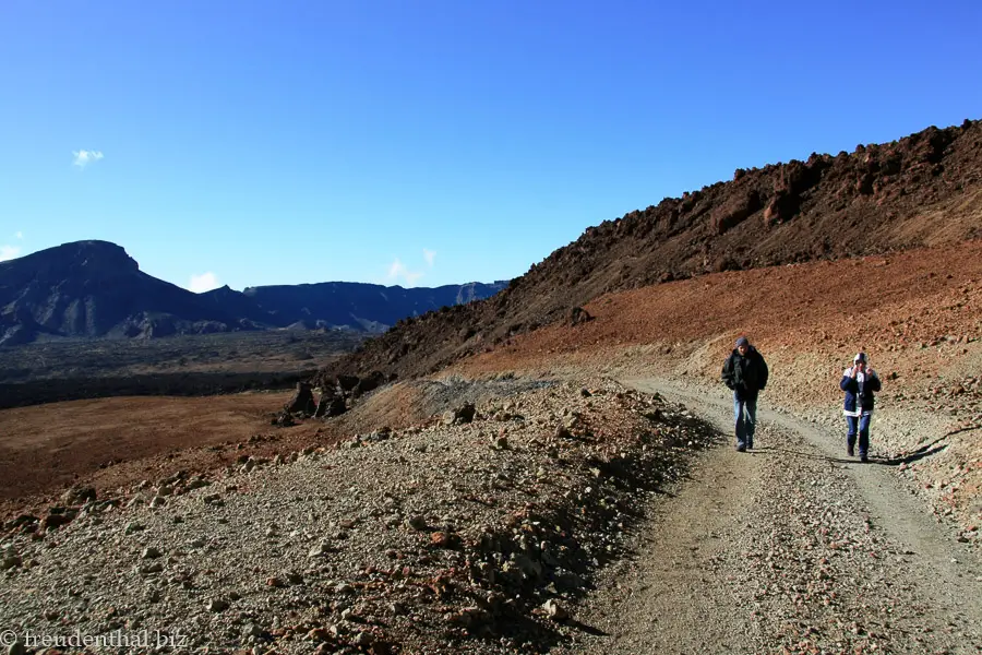 Beginn der Wanderung