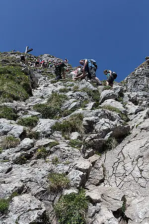 Kletterpartie unterm Aggenstein-Gipfel