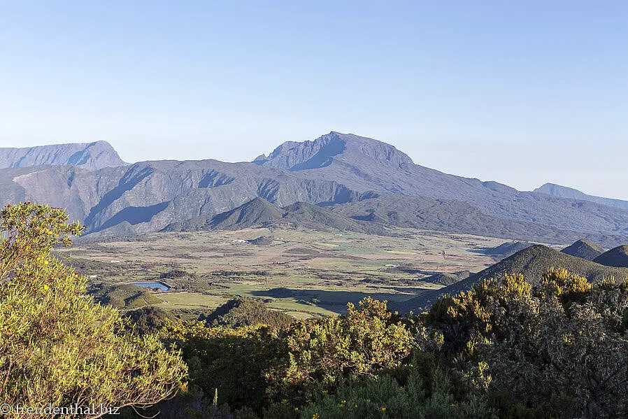 Blick über Plaine-des-Cafres zum Piton des Neiges