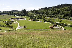 Aussicht über den Archäopark Vogelherd