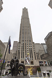 beim Rockefeller Plaza von New York