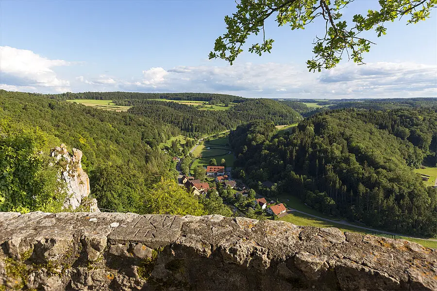 Aussicht von der Burg Hohengundelfingen