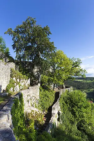 Festungsmauern der Burg Hohengundelfingen