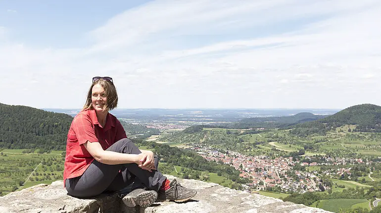 Annette auf der Reußenstein