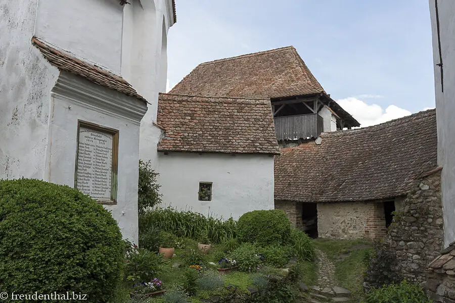 Kräutergarten der Kirchenburg von Viscri