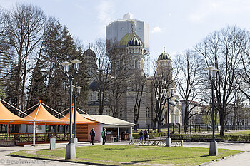 auf der Esplanade in Riga