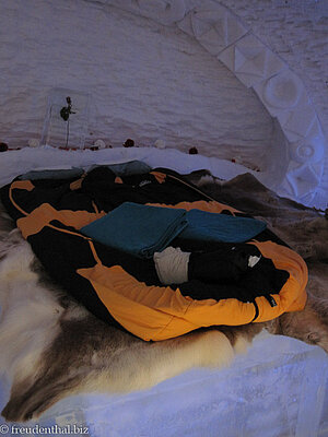 in der Iglu-Suite der Lodge