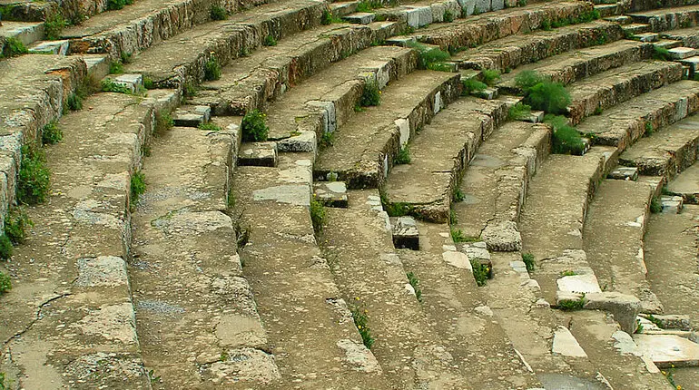 Treppen im großen Theater von Ephesos