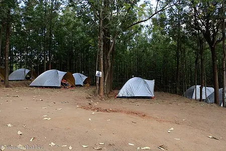 Der Campingplatz in Jinka - Äthiopien.