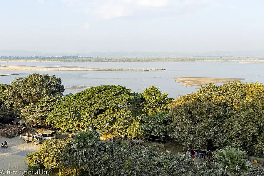 der Fluss Irrawaddy bei Mandalay