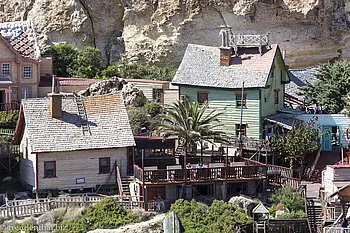 Kulissen von Popeye Village auf Malta