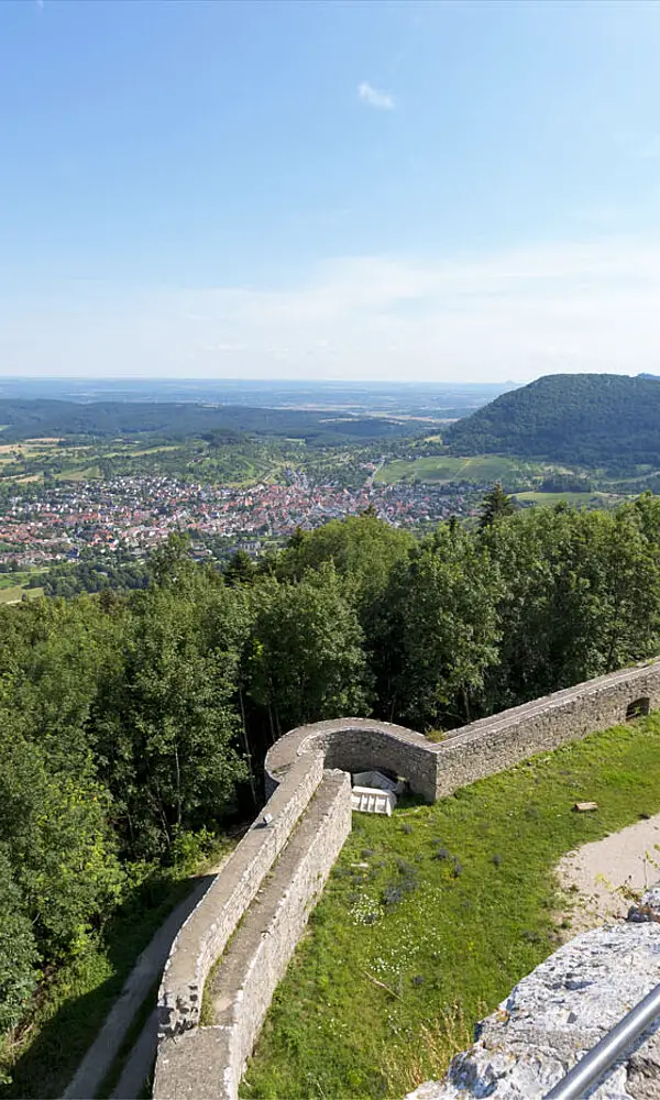 Aussicht Burgruine Hohenneuffen