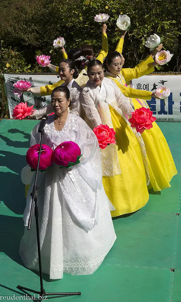 Traditioneller Tanz in Südkorea