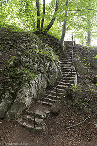 Treppe zur Günzelburg