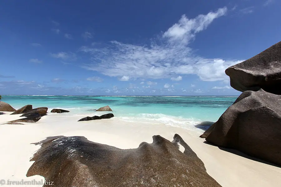 Seychellen - Traumstrand Source D'Argent auf La Digue