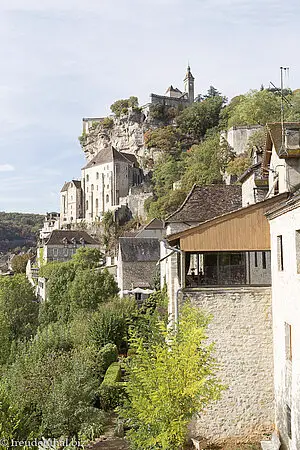 Aussicht auf das Felsendorf Rocamadour