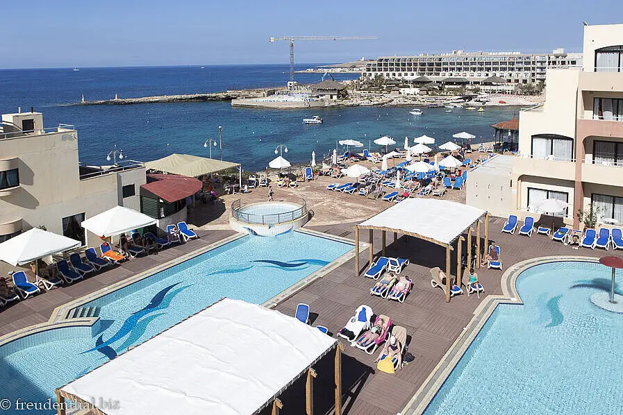 Blick von unserem Balkon im Labranda-Hotel Riviera