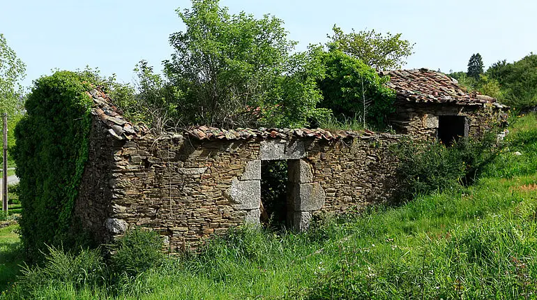 Ruine auf dem Weg nach Arzua
