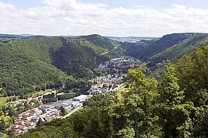 Aussicht über das Echaz-Taz