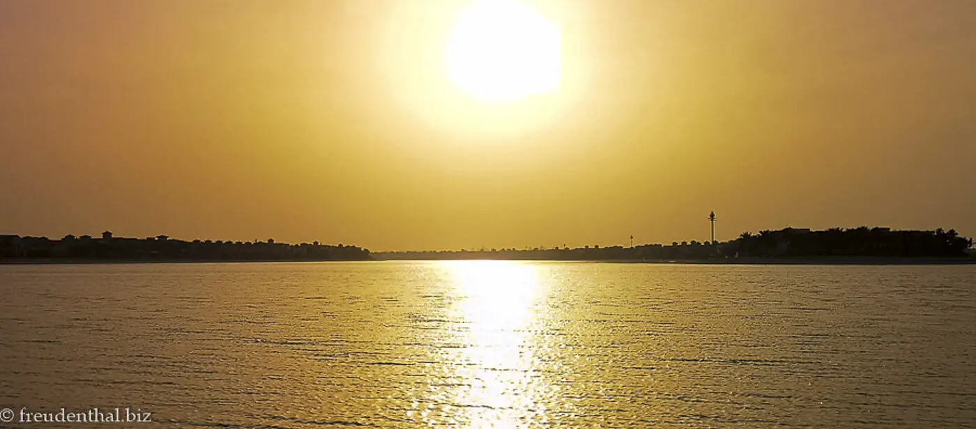 Sonnenuntergang auf der Palm Jumeirah