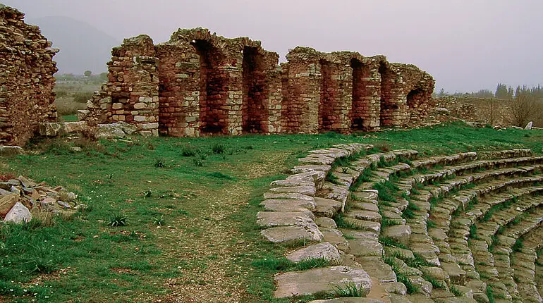 Die Reste des antiken Stadions von Aphrodisias